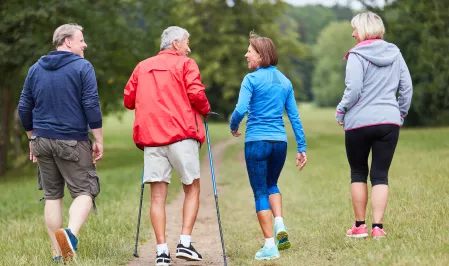 Sportgruppe beim Laufen